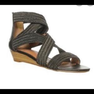 Lucky Brand Netta Black Gladiator Stretch Sandal